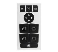 Car AC Button Stickers For Benz W204 2007 2008 2009 2010 2011 2012 2013 2014,Car Air Condition AC Control Radio Dash Panel Button Repair Auto Interior Accessories