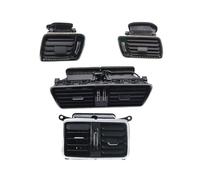 Car AC Radiator Grille Compatible With VW For R36 Car LHD Dashboard Air Conditioning Outlet Vent Frame Trim Assembly Interior Accessories(Black A 4pcs)