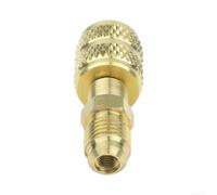 Car AC Refrigerant Adapter Kit R134a to R1234yf Quick(Straight) | High-low pressure set, brass build, leak-proof seal, ball-lock design, fits car AC systems