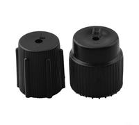 Car AC Valve Cap Kit, Replacement Dust Covers with High 16mm and Low 13mm