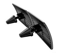 Car AC Vent Deflectors 2pcs 360 Degree Adjustable Airflow Extender Black