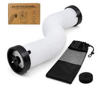 Car AC Vent Extender, Flexible Air Vent Hose for Backseat, Directs Cool or Hot Air to Kids & Pets, Extendable up to 260 cm, Universal Back Seat Air Conditioning, Storage Bag Included