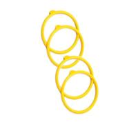 Car AC Vent Ring Car Console Air Condition Vent Outlet Outer Ring Cover Replacement 4pcs Compatible With A3 For 8V 2013 2014 2015 2016(Yellow)