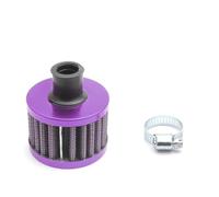Car Accessories 12mm Air Filter Vent Crankcase Breather Valve Stem Covers Cold Intake Air Intake Filter(Purple)