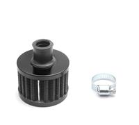 Car Accessories 12mm Air Filter Vent Crankcase Breather Valve Stem Covers Cold Intake Air Intake Filter(Black)