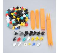 Car Accessories 200Pcs 20kinds Universal Door Bumper Panel Fender Retainer Fastener Rivet Plastic Clip+Car Door Auto Fastener Pliers Tool Kit