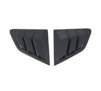 Car Accessories 2pcs Rear Window Scoop Louvers Shutters Blinds Cover Trim For Nissan For Qashqai J11 2015-2020(Carbon Fiber Look)