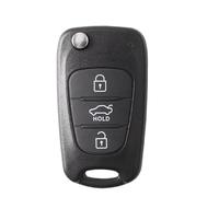 Car Accessories 3 Buttons Flip Folding Key Shell Case For HYUNDAI I20 I30 I35 IX20 IX35