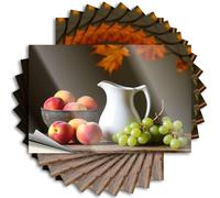 Car Accessories A Still Life with Peaches, Grapes and Pitcher. Stickers 10Pcs Funny Bumper Stickers for Adults Car Stickers(8X12CM)