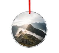 Car Accessories Ancient Monuments Sea of clouds Printed Rearview Mirror Pendants Suitable for Decorating Christmas Trees Offices Fireplaces Car Interiors Or Anywhere You Want to Decorate