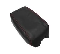Car Accessories Car Center Control Armrest Cover Leather Trim Armrest Box Protective Cover For Nissan For Maxima 2009-2014(Black - red line)