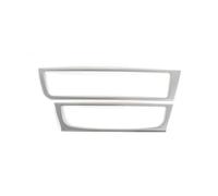 Car Accessories Car Console Air Conditioner CD Panel Decoration Cover Trim For A6 C7 A7 2012-2018 LHD Vehicle Interior(Silver)