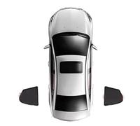 Car Accessories Car Magnetic Sunshade Windshield Curtain Side Window Sun Shade UV Protection For MG ZS MK1 For ZX ZST For Astor 2017-2024 Visor Shield Cover(Rear small triangle)