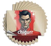 Car Accessories Chigurr: The Iconic Anti-Hero Unveiled Stickers 10Pcs Sticker for Car Window Tool Box Stickers(8X12CM)