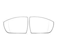 Car Accessories Exterior Reflective Glass Lens Rearview Mirror Lenses For Ford For Ecosport 2013-2019 DYDGUTUFB(A pair heating)