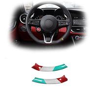 Car Accessories For Alfa For Romeo For Giulia 2017-2020 Gear Shift Panel Cover Steering Wheel Sticker Real Carbon Fiber Decoration