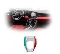 Car Accessories For Alfa For Romeo For Giulia 2017-2020 Gear Shift Panel Cover Steering Wheel Sticker Real Carbon Fiber Decoration