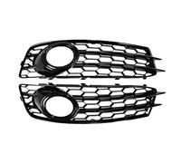 car Accessories For Audi A3 8P S-Line 2009 2010 2011 2012 Car Front Bumper Fog Light Lamp Grille Grill Cover Mesh Left Right 8P0807682 Replacement Parts(Black Ring Sports)