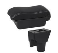 Car Accessories For Kia For Picanto For 3X-Line Armrest Box Car Armrest Storage Box Interior Dedicated Retrofit Parts(B3 white line 3 USB)