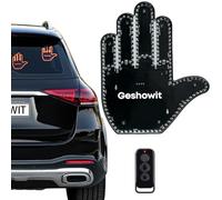 Car Accessories for Men, Car Gadgets with Remote - Give The One Finger Salute & Love & Wave to Drivers - Ideal Gifted Car Stuff, Funny Gifts for Drivers, Car Road Rage Signs for Men and Women