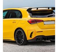 Car Accessories For Mercedes-Benz A-class Sedan A180L A200L AMG 2019, Rear Bumper Surrounds The Air Outlet Tail Wind Knife Auto Modification Parts,Carbon Fiber Look