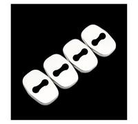 Car Accessories for Peugeot 3008 2008 207 307 308 408 406 Car Door Lock Cover Anti Rust Waterproof Shakeproof Covers Interior(Stainless Silver)