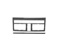 Car Accessories for Q7 2007-2015 Carbon Fiber Black Stickers Car Interior Decorative Auto Accessories Vehicle Interior(Air Conditioning)