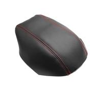 Car Accessories Inner Center Control Armrest Box Leather Cover Mat For Volvo S70 V70 C70 1993-2001 All Season Use(Black-red line)