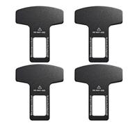 Car Accessories, Insert, Connection Card, Locking Tongue Plug, 5.2 x 6.0 cm, Black, for Long Distance Driving, Make the Driver More Comfortable (Pack of 4)