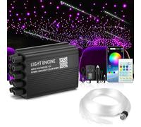 Car Accessories Interior - 750 Fibre Optic Star with Shooting Stars Ceiling Kit Sound-Activated Sensory Lights for Car Decor - BRIVULGENT