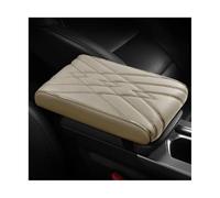 Car Accessories Leather Center Console Armrest Box Mat Pad Cover For VW For Passat B5 B6 B7 B8 B9 For Variant For Phaeton(Beige)
