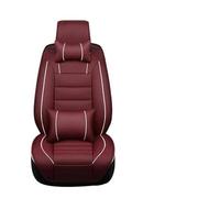 Car Accessories Leather Universal Car Seat Covers For Isuzu For D-MAX For Mu-X 5 Seats Styling Auto Accessories Waterproof(Wine red DE)