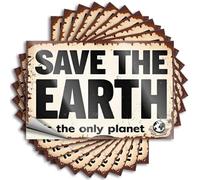 Car Accessories Protect Our Only Home: Save The Earth Stickers 10Pcs Funny Car Decals Funny Sticker(8X12CM)