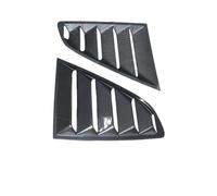 Car Accessories Real Dry Carbon Fiber 1/4 Quarter Side Window Louvers Scoop Cover Vent Compatible For Ford Mustang 2015up