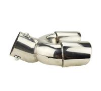 Car Accessories Rear Exhaust Tail Pipe Stainless Steel Rear Exhaust Muffler Tail Pipe For Nissan For Rogue For X-Trail 2014-2018(Silver,2)