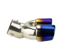 Car Accessories Rear Exhaust Tail Pipe Stainless Steel Rear Exhaust Muffler Tail Pipe For Nissan For Rogue For X-Trail 2014-2018(Blue,2)