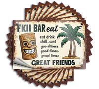 Car Accessories Relax, Enjoy Good Times with Great Friends At Fkii Bar Stickers 10Pcs Toolbox Stickers and Decals Girl Stickers(6X9CM)