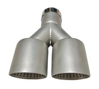 Car Accessories Stainless Steel Tail Throat Silencer Y Type Double Outlet Flush Large Caliber Exhaust Pipe Car Exhaust Tip(70mm-101mm)