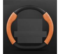 Car Accessories Steering Wheel Cover MicroFiber Leathe + Carbon Fiber Non-slip For Suzuki For Swift 2017-2024 Auto Accessories Styling(D Leather Orange)