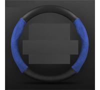 Car Accessories Steering Wheel Cover MicroFiber Leathe + Carbon Fiber Non-slip For Suzuki For Swift 2017-2024 Auto Accessories Styling(O Leather Blue)
