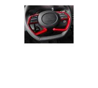 Car Accessories Steering Wheel Sequin Decorative Stickers For Hyundai For Elantra 2021 For Mistra For Tucson For Sonata Decoration(Red)