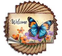 Car Accessories Welcome to Our Garden! Stickers 10Pcs Stickers for Car Bumper Sticker(12X18CM)