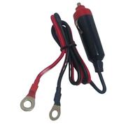 Car Adapter Plug, Connector Socket, 12V/24V Power Adapter, Heavy Duty Male Fused Cord, Secure Sturdy Auto Replacement Accessory for Professionals, Beginners, Garage, Roadside, Repair