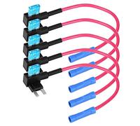 Car Add A Circuit Tap, Keenso Auto Adapter Blade Holder with 15A Blade Pack of 5(Mini) Other Accessories car fusebox adapter