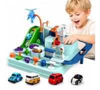 Car Adventure Toy, City Rescue Preschool Educational Toy for Age 3+