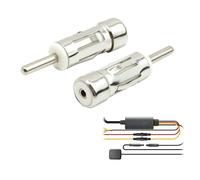 Car Aerial Antenna Adapter Connector 2 Pack- ISO to DIN Converter for Volkswagen VW for Skoda Vehicle Car Audio Radio Head Unit Stereo Receiver
