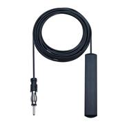 Car Aerial FM AM Radio Antenna Extra Long 5M Universal Interior Mount Amplified Stereo Hidden Windshield Adhesive Mount Patch Amplifier for Vehicle Auto SUV Truck ANT-309 Black (5 Meter)