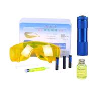 Car Air Conditioner Leak Detector Kit - Refrigerant Leak Test Detection With Fluorescent Protective Glasses | Easy To Use Professional Tool For Household Appliances