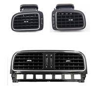 Car Air Conditioner Vent For VW For Polo 2011 2012 2013 6RD819728 6RD819703 6RD819704 AC Air Outlet Chrome Vent Car Bright Black Central Dashboard(3pcs)