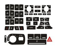 Car Air Conditioning Button Sticker For Audi A3 8P,Air Conditioning Control Radio Dash Buttons Decal Replacement Stickers